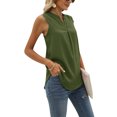 thumbnail image 2 of Txlixc - Camiseta sin mangas para mujer, color sólido para adultos, con ribete de encaje, sin mangas, con cuello en V, chaleco suelto Txlixc Moda, 2 of 4