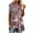 Khaki, variant on IROINNID Tops For Women Tunic Tops Casual Printed Short Sleeve Round Neck Pullover Blouse Spring
