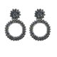 thumbnail image 1 of Pendientes colgantes bohemios con forma de ojo, aretes bohemios con borlas y flecos grandes para mujer O, E1120 Verde AB, 1 of 5
