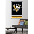thumbnail image 2 of NHL Pittsburgh Penguins - Logo 21 Wall Poster with Wooden Magnetic Frame, 22.375" x 34", 2 of 6