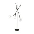 thumbnail image 2 of Mercana Connor Ii 84" Black Metal Glass Globe Three Light Floor Lamp, 2 of 3