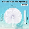 thumbnail image 2 of Ventiladores plegables de papel Helimoto, 24 unidades, color blanco, 2 of 7