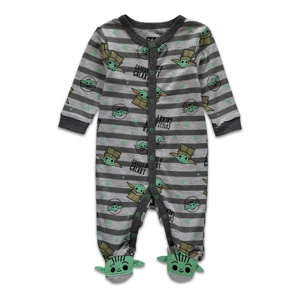 Star Wars Baby Yoda Sleep 'N Play Footed Pajamas (0/3M6/9M