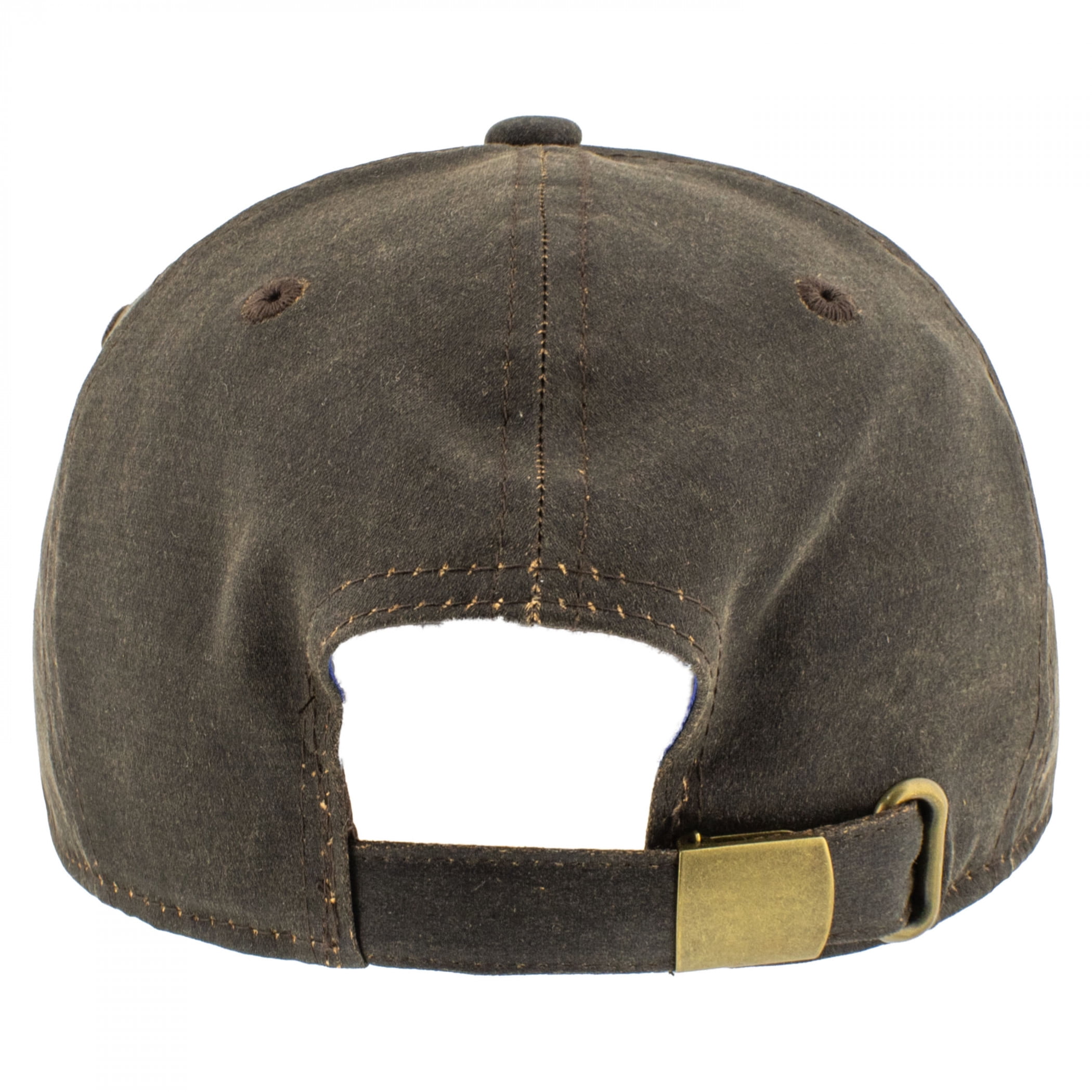 Ford Classic Oval Script Logo Brown Suede Adjustable Curved Bill Hat