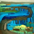 thumbnail image 3 of Ferrell, Erin McGee 12x12 Black Modern Framed Museum Art Print Titled - Bridge I, 3 of 5