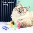 thumbnail image 3 of Trayknick 12Pcs Cat Spiral Spring Interactive Bite Resistant Training Cat Coil Spiral Springs for Swatting, 3 of 13