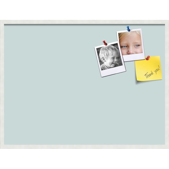 PinPix 40x30 Custom Cork Bulletin Board Soft Blue Poster Board Has a Fabric Style Canvas Finish, Framed in Soft Blue, by ArtToFrames (PinPix-1814)