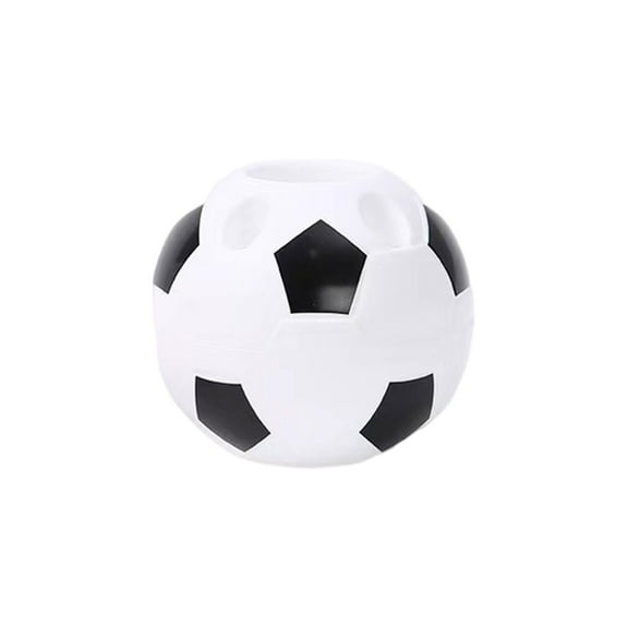 Pen Holder*1 Creative Round Football Multi Functional Pen Holder Desk Organizer for Student Dorm Small Decoration & Storage Bucket