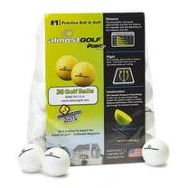 AlmostGolf Limited Flight Practice Golf Balls - 36 Pack - White