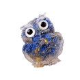 thumbnail image 2 of Collection de Décorations de Bureau Petite Sculpture de Hibou pour Bibliothèque Table Intérieure Bleu, 2 of 8