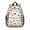 Cat and Fish, variant on Cat Head White Pattern Backpack for School, Cute School Bag with Adjustable Shoulder Straps and Padded Back, 15"x11.42"x5.5"