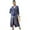 Blue-1, variant on EDOLYNSA Swimwear Cover up for Women Long kimono Wrap Dress Summer Cardigan Swim Coverups