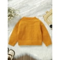 thumbnail image 5 of GXFC Baby  Girls Fall Cardigan Sweater 6M 1T 2T 3T Toddler Girls Long Sleeve Button Down Closure Knitted Jacket Tops Casual Autumn Clothes for Kids Girls, 5 of 9