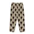 thumbnail image 5 of Goofa Cute Black Dog Printed Soft Pajama Pants for Women, Wide Leg Comfy Casual Lounge Yoga Pants-Medium, 5 of 9