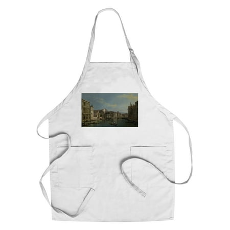 1738 Cognac - The Grand Canal in Venice - Masterpiece Classic - Artist: Canaletto c. 1738 (Cotton/Polyester Chef's Apron)
