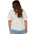 thumbnail image 3 of Blusa de manga amplia (talla extra), modelo 0416 (Blanco) blanco 42 Roman Fashion Blusa extra 0416, 3 of 6