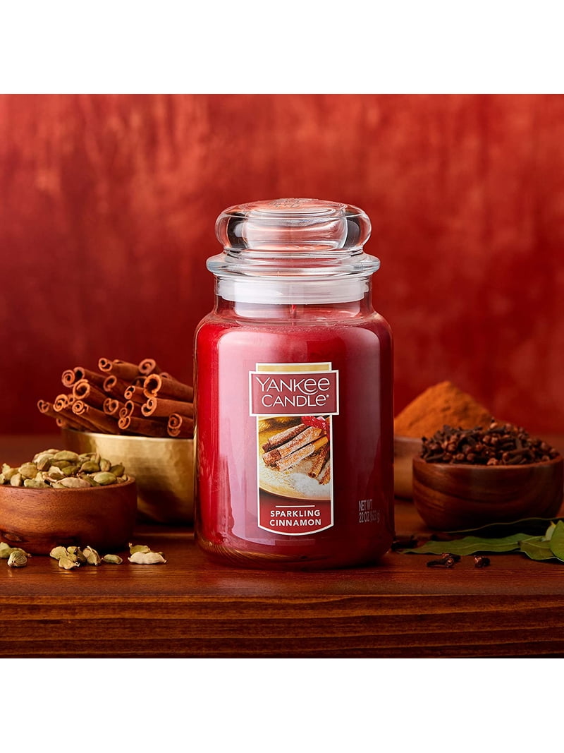 Yankee Candle, Large 22oz Jar, Sparkling Cinnamon Scented Single