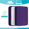 thumbnail image 7 of DREAMCARE Queen Fitted Sheet - Extra Deep Pocket Fitted Sheet - Fits up to 21 inch Mattress - Deep Pocket Queen Sheets - Hotel Luxury - Shrinkage & Fade Resistant - 1 Fitted Sheet Only (Purple Queen), 7 of 7