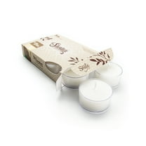Cuddly Cotton Tealight Candles - 6 White Premium Scented Tea Lights - Essential Oils - Shortie's Candle Company