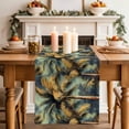 thumbnail image 2 of Palm Tree Cotton Linen Table Runner for Dining Kitchen, Retro Summer Botanical Tropical Plant Leaves Wedding Outdoor Party Tablerunners Decoration,Dresser Scarf Coffee Tablecloth Runners 13x90 Inches, 2 of 9