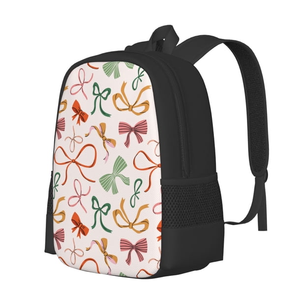 Balery Colorful Bow Knots Mochila para hombre y mujer - Tela Oxford 600D resistente - Gran capacidad, resistente al agua, ideal para la escuela, viajes y senderismo