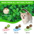 thumbnail image 2 of Ksopiavobs Catnip Ball ‖ Catnip Balls for Cats Wall: silvervine for Cats, 3-Piece Silvervine Catnip Cat Toys for Indoor Cats, Edible Cat nips Organic Ball, Cute Silvervine Cat Toy, 2 of 7