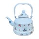 thumbnail image 1 of Hervidor de té de esmalte floral, tetera decorativa cafetera 2.5l hervidor de agua con mango para té suelto estarando estufa de Navidad para acampar, 1 of 8