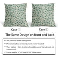thumbnail image 6 of Aqua Floral Pillow Covers 20x20 Set of 2 Vintage Rustic Old Style Cute Small Flower Teal Cream Print Decorative Outdoor Pillowcases Farmhouse Throw Cushion Case Decor for Couch Sofa Bed, 6 of 6