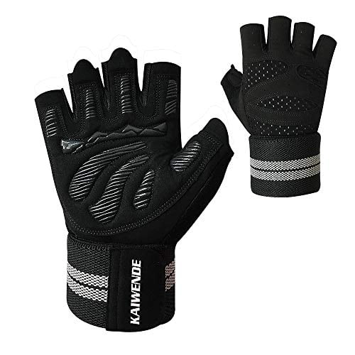 Details about   Leather Half FIinger Classic Weight Ligting Gloves Gym Exercise Fitness Training 