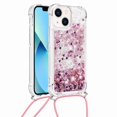 thumbnail image 1 of Funda FOXDOCK para iPhone 13 Mini con Cuerda Ajustable, Brillo Líquido, Protección Antigolpes y Lente – Ideal para Regalo, 1 of 6
