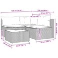 thumbnail image 3 of Conjunto de Salón para Patio Casafoyer 4 Piezas en Poliratán Marrón, 3 of 5