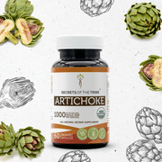 Secrets Of The Tribe Artichoke Organic Capsules Dietary Supplement, Natural Herbal Capsules for Liver Support, Certified Organic Artichoke (Cynara scolymus) Dried Leaf, 60 Capsules