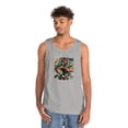 thumbnail image 4 of Unisex Heavy Cotton Tank Top Tiger Pop Art, 4 of 4