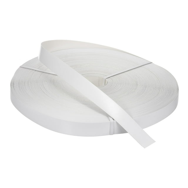 Cinta de Borde Blanca 500 ft x 1-3/4 Inch Cinta de Chapa Pre-pegada para Restauración de Muebles