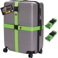 thumbnail image 1 of Correas de equipaje GORILLA GRIP, resistentes y ajustables, paquete de 2, color verde, 1 of 9