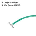 thumbnail image 2 of Uxcell 24AWG Stranded Hookup Wire 50M/164ft Green Electrical UL1007 Spool Tinned Copper Wire for Internal Connecting Marine, 2 of 7