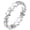 Silver, variant on Women's Stainless Steel Stackable Star Shape Eternity Band Rings Simple Statement Jewelry Gift Black Size 8