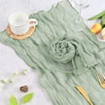 thumbnail image 5 of Wrinkled Dinner Napkins Gauze Cheesecloth Napkins 20 x 20 Inch Rustic Boho Table Napkins Decorative for Weddings Parties Event Home Table(Green,20PCS), 5 of 7