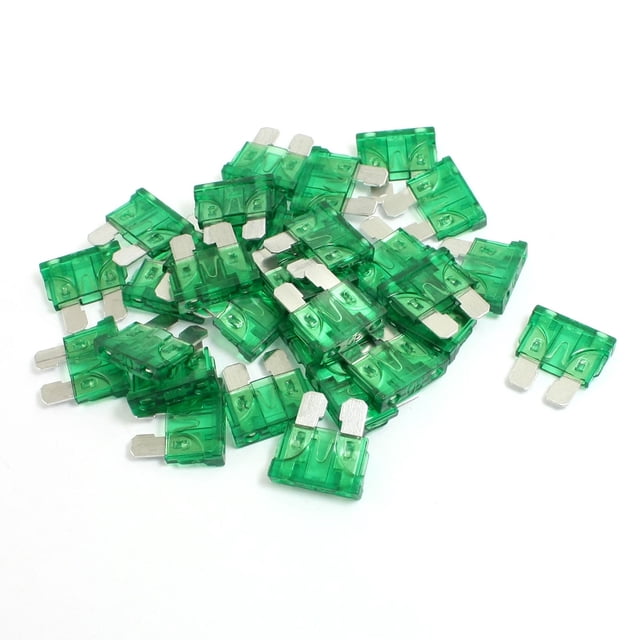 Fusibles de coche carro 30A 30 pcs de color verde fusible para SUV