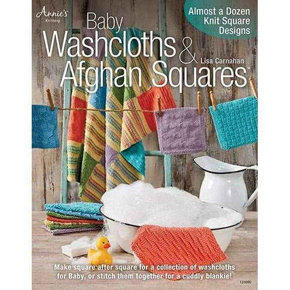 Pre-Owned Baby Washcloths & Afghan Squares: Almost a Dozen Knit Square Designs (Paperback) 1596358424 9781596358423