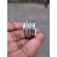 thumbnail image 2 of LD DESIGNS 925 Sterling Silver Spinner Ring – Handmade Meditation Fidget Band, Anxiety Relief Jewelry, Floral Design, Gift for Her, Mother's day gift, 2 of 5