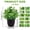 【12 Pcs/Set】, variant on Set of 12 Artificial Plants in Black Pots, Perfect for Decorating Your Bathroom, Home Office, Or Table Indoors