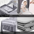 thumbnail image 4 of Cuna Corral para Bebé Plegable con Cambiador y Colchón Impermeable Memory gris Grande, 4 of 10