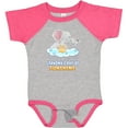 thumbnail image 3 of Inktastic Grandma's Ray of Sunshine Cute Elephants Rainclouds and Sun Boys or Girls Baby Bodysuit, 3 of 5