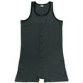 thumbnail image 6 of Aiihoo Men's Soft Cotton Sleeveless Front Button Teddy Bodysuit Leotard One Piece Stretchy Jumpsuit Gray M, 6 of 7