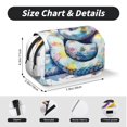 thumbnail image 5 of Sikiie Watercolor Snake Print Flip Double-layer Pencil Case, All-purpose Stationery Bag for Study and Office, Zipper Design, Unisex, 5 of 7