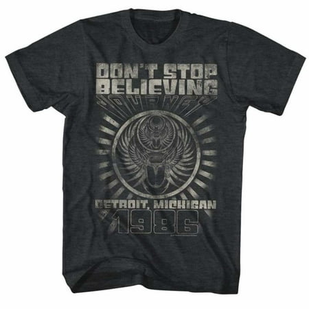 Journey Don't Stop Believing Detroit Album Guitar Cover Rock Band Adult T-Shirt Black