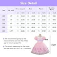 thumbnail image 3 of Girl Elsa Princess Dress Short Sleeve Birthday Dress Up, Size 2-7T, 3 of 7