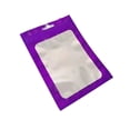 thumbnail image 1 of Monstrate 100 piezas de bolsas de cuidado posterior diseño de ventana transparente carcasa de teléfono móvil Teléfono y Comunicación Violeta 8x13cm, 1 of 6