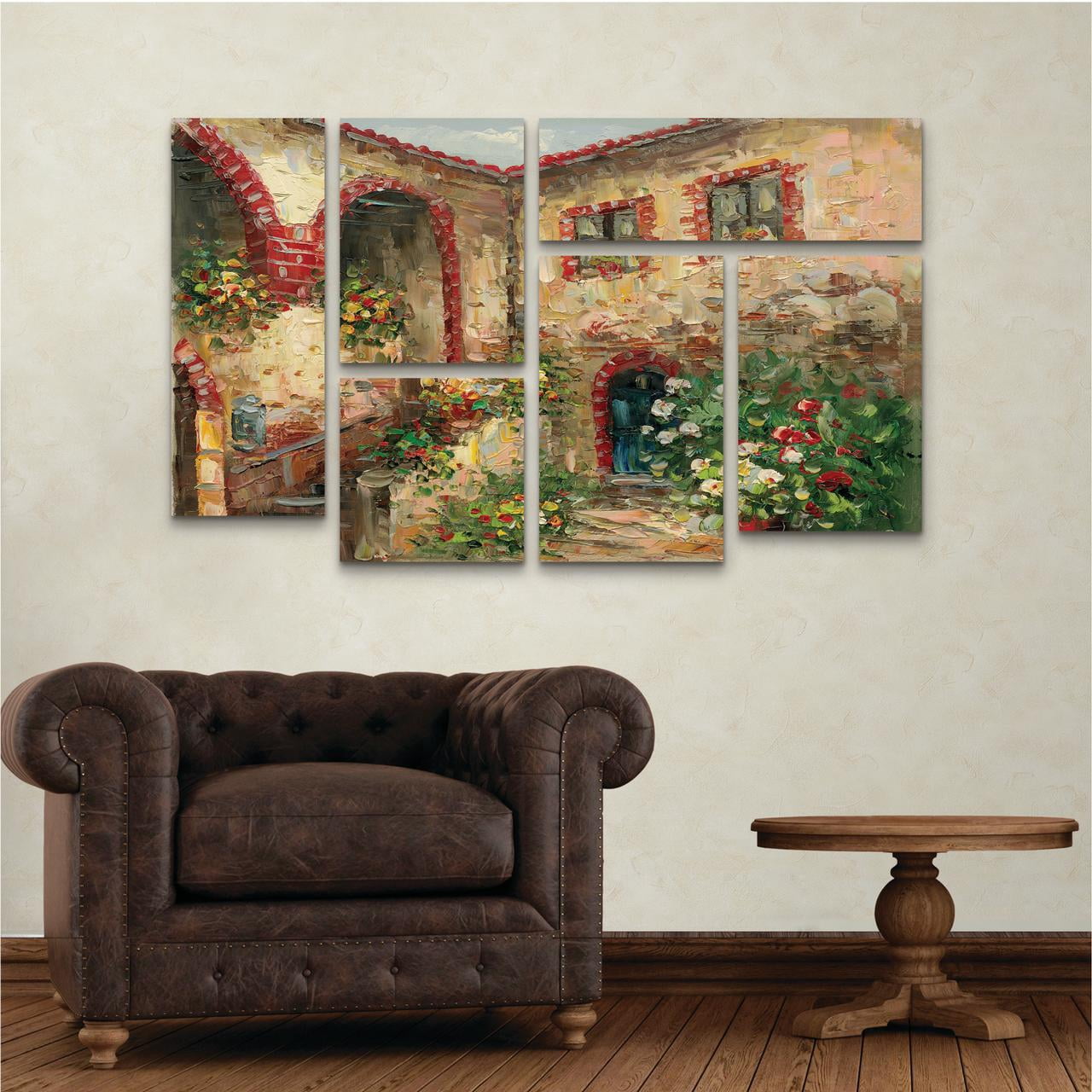 Trademark Fine Art 'Tuscany Courtyard' Canvas Art by Rio
